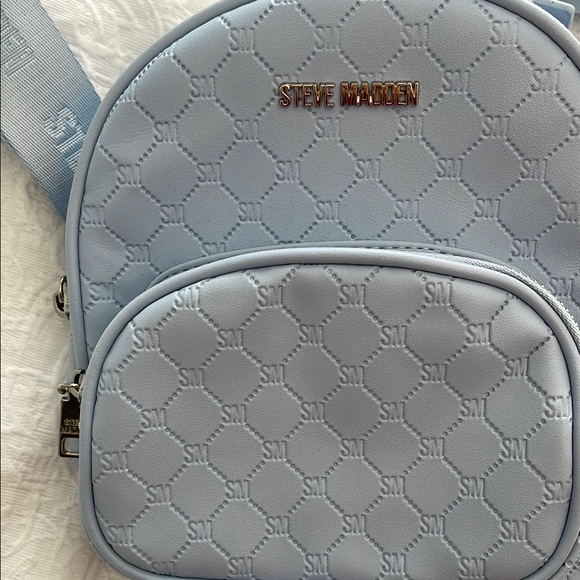 Steve Madden Blue Compact Backpack with Adjustable Straps - Picture 2 of 5